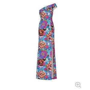 BLACK HALO Designer MultiColored Gown